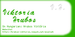 viktoria hrubos business card