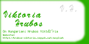 viktoria hrubos business card
